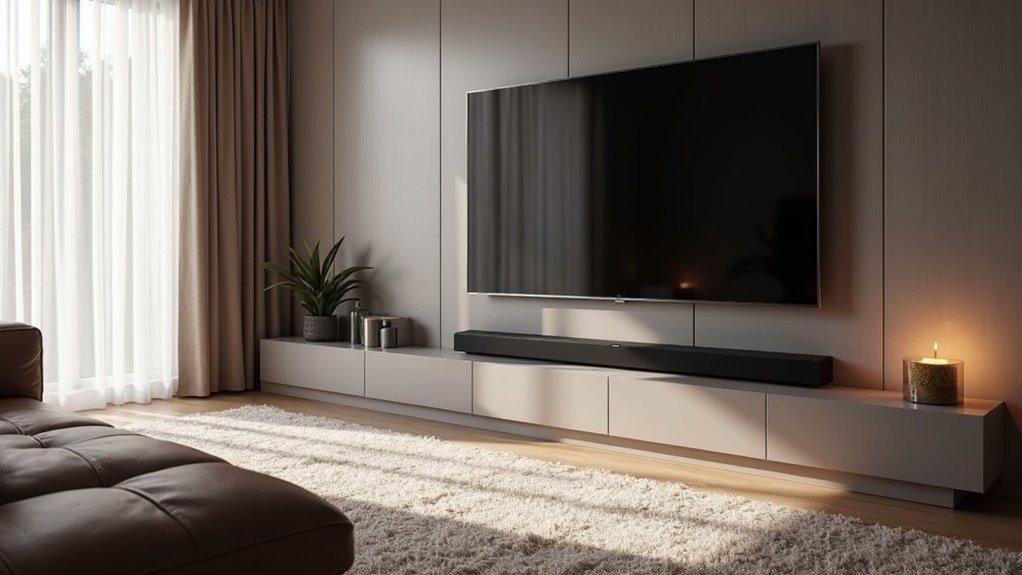 centering soundbar with tv