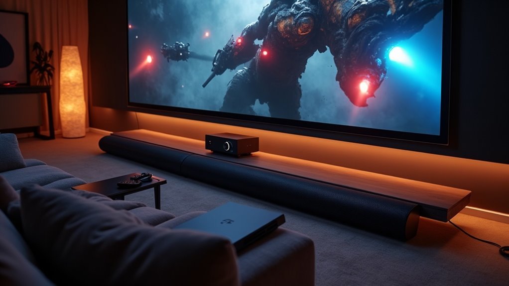connect soundbar to projector