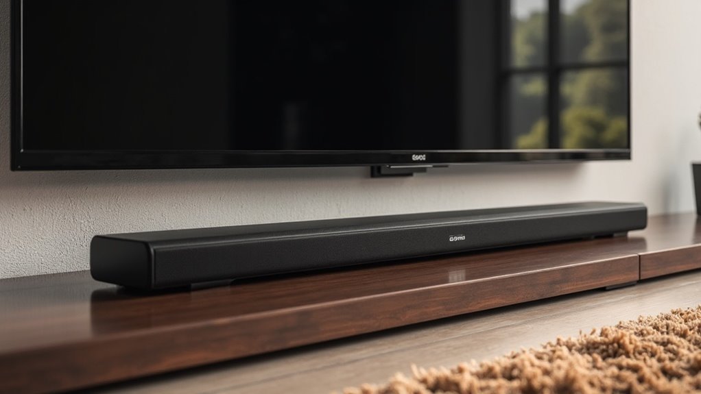 mount soundbar beneath tv