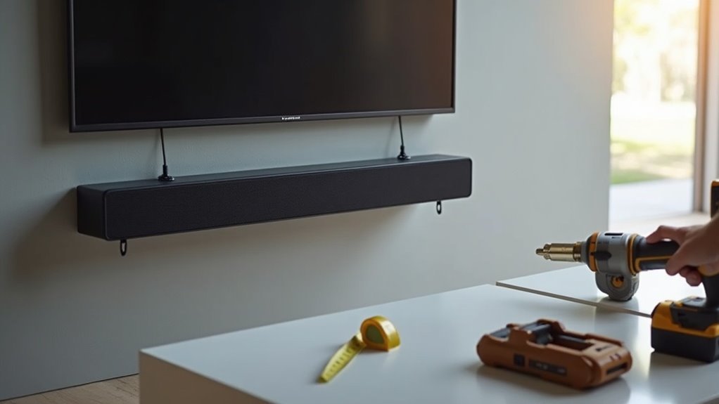 mounting soundbar without studs