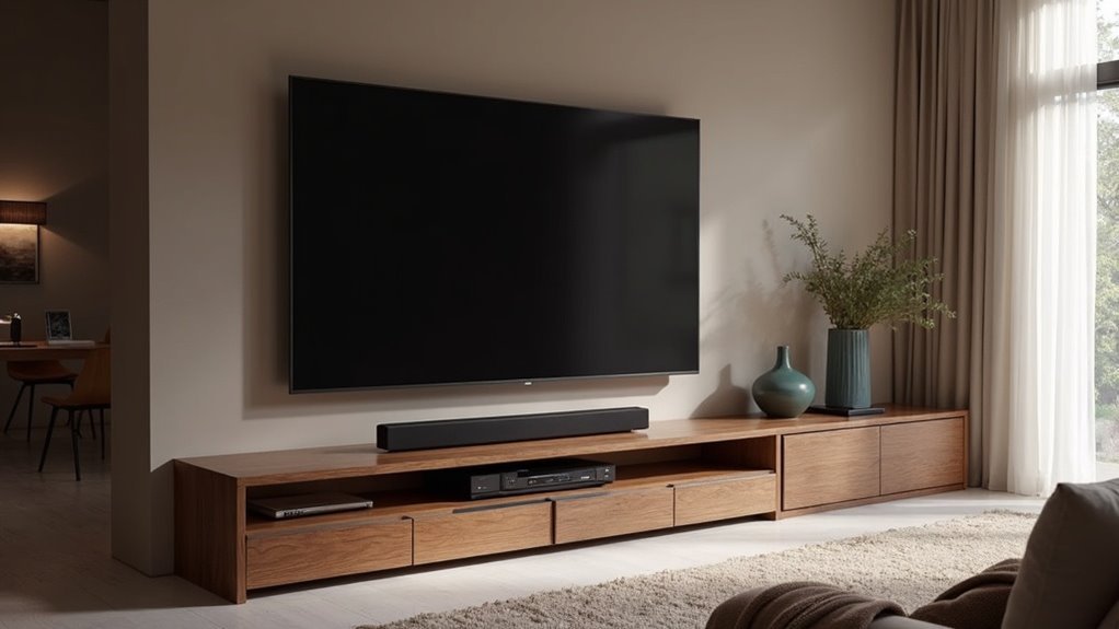 sleek floating tv stands