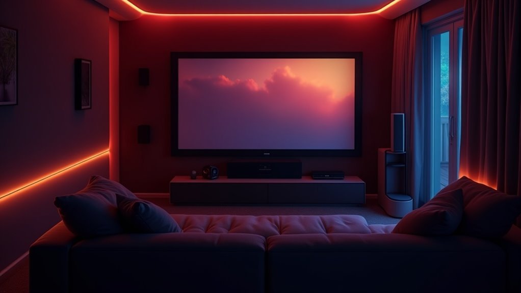 soundbar lighting home theater