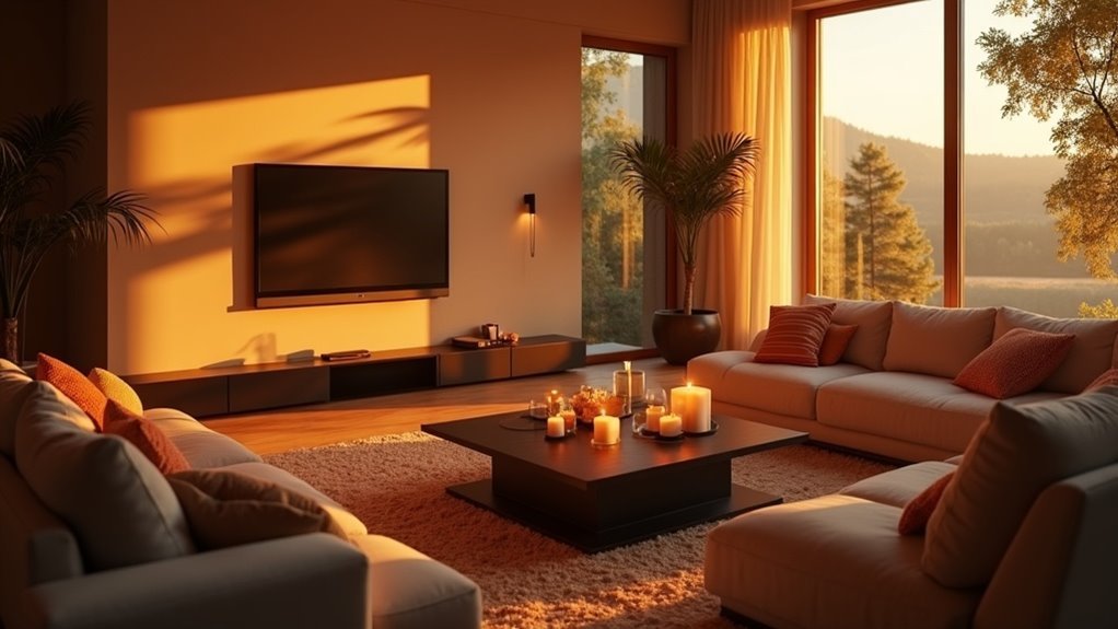 soundbar sunset simulation lights