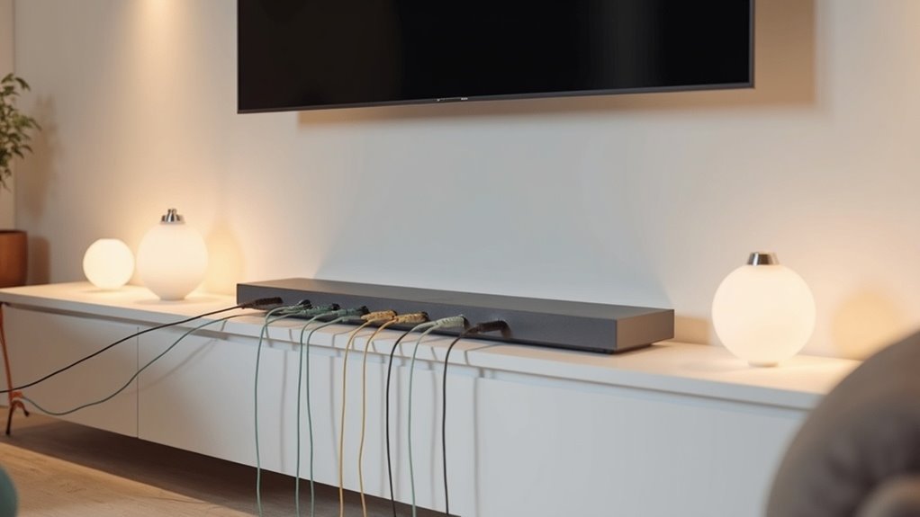 soundbar wire management solutions