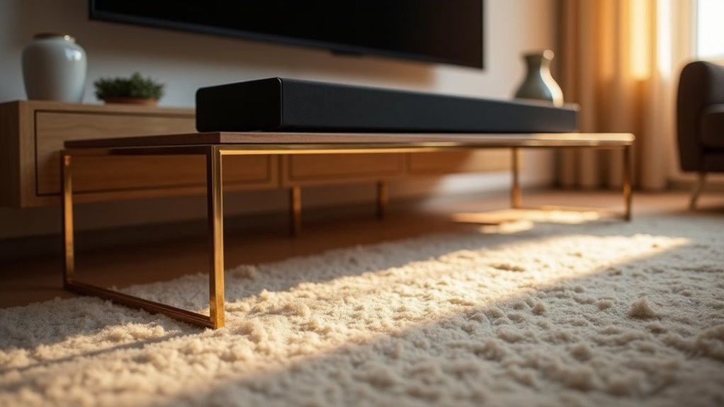 stylish soundbar wire legs
