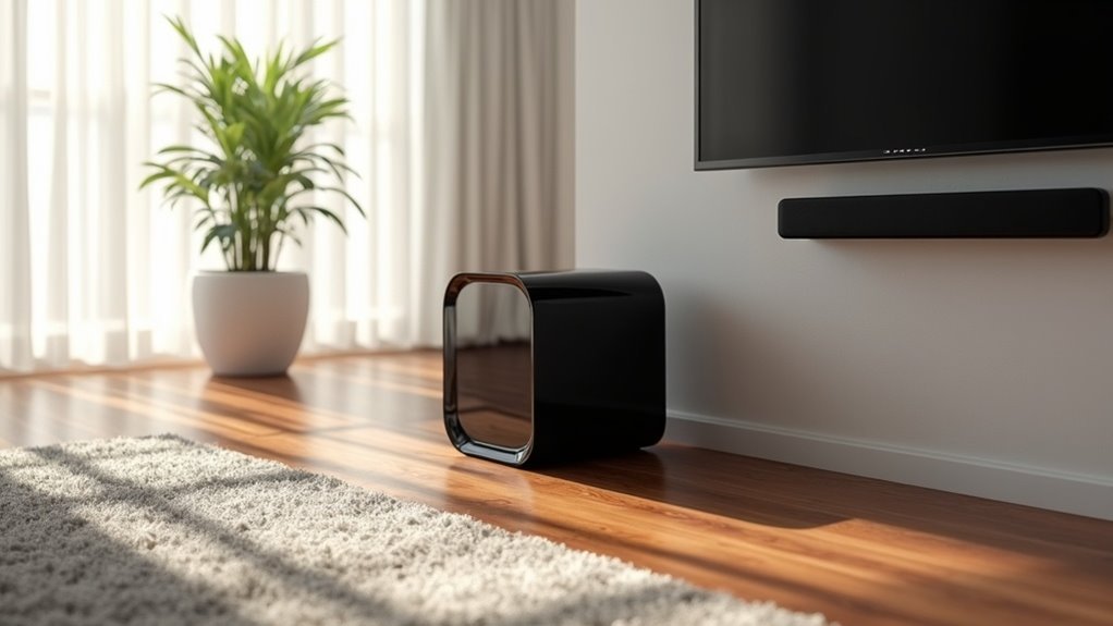 subwoofer placement with soundbar