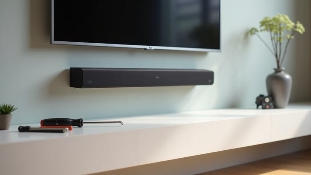 wall mounting a soundbar